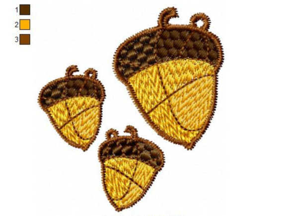 Acorn Earrings and Pendant