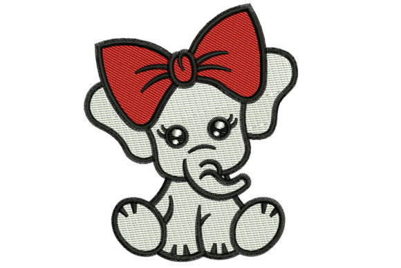 Baby Elephant Embroidery