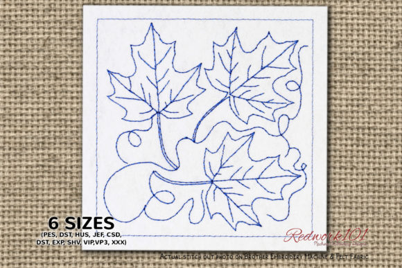 Maple Leaves Bluework