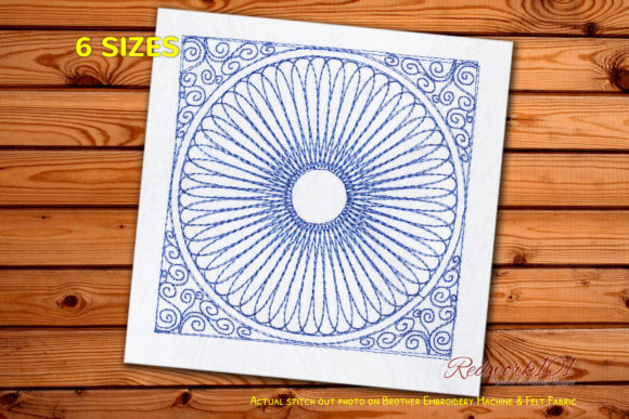 Round Design Redwork